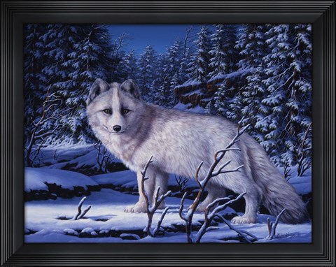 Framed Blue Northern Print