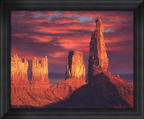 Framed Fiery Castles Print