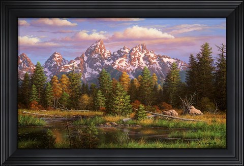 Framed Harmonious Retreat Print