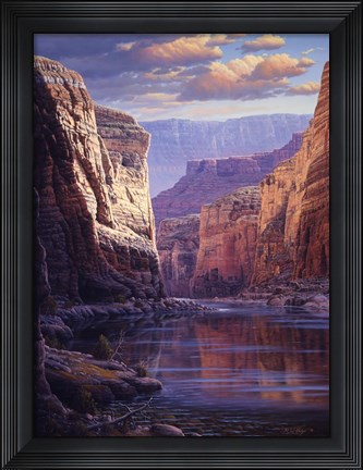Framed River Through The Past Print