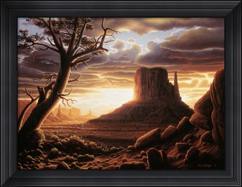 Framed Southwest Sun Print