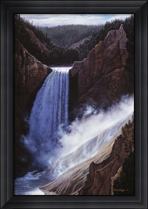 Framed Voice Of Yellowstone Print