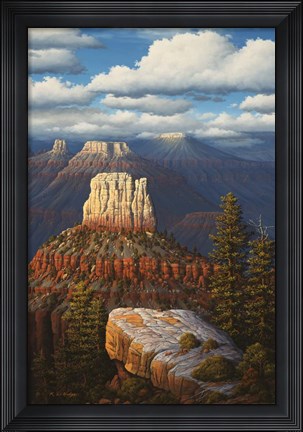 Framed Among The Temples Print