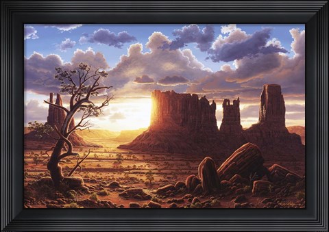 Framed World Of Heaven Print