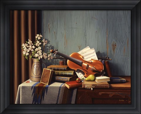 Framed New Violin Print