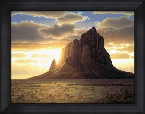 Framed Shiprock Print