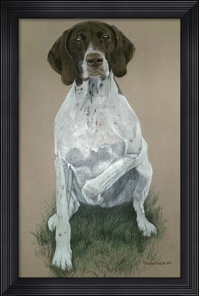 Framed Dog  Five Print