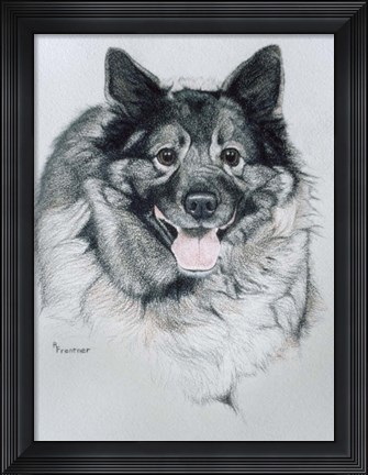 Framed Dog Ten Print