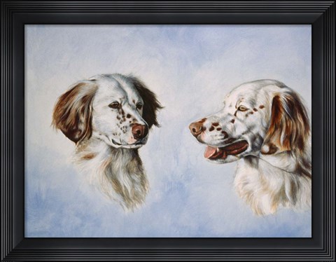 Framed Pair of Dogs Print