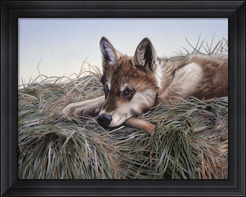 Framed Chewing On It Print