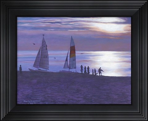 Framed Weco Beach Print