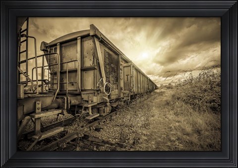 Framed Lost Train Print