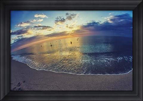 Framed Cypress Sunrise III Print
