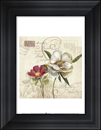 Framed Fleurs De Paris 2 Print