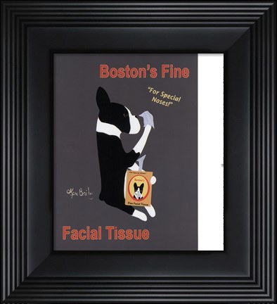 Framed Boston's Fine Facial Tissues Print