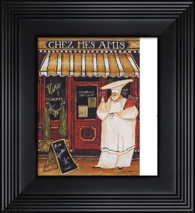 Framed Chez Mes Amis Print
