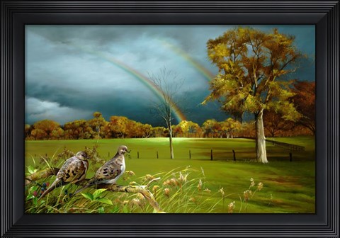 Framed Cades Cove Rainbow Print