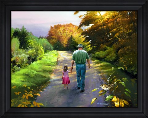 Framed Hand In Hand Print