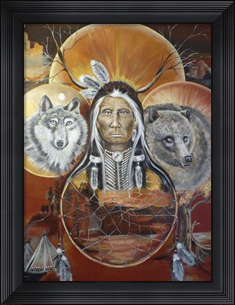 Framed Circles of life Print