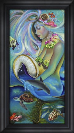 Framed Fergierina the Mermaid Print