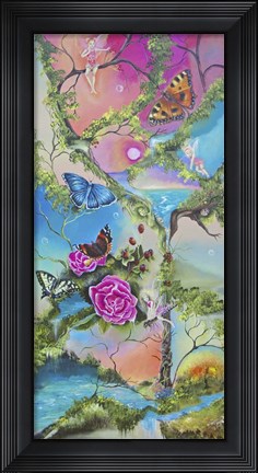 Framed Follow the Butterflies Print