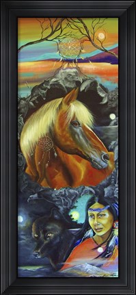 Framed Spirit of Many Moons Print