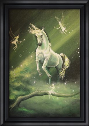 Framed Unicorn Dances Print