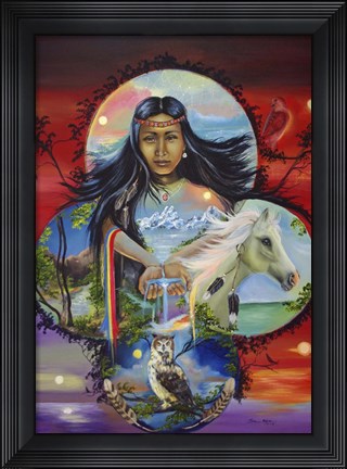 Framed Sky Woman Print