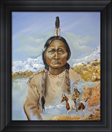 Framed Sitting Bull Print