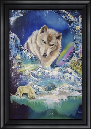 Framed Magical Globe Print