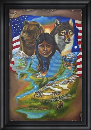 Framed Spirit Lives On Print