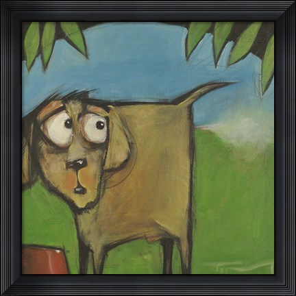 Framed Farting Dog Print