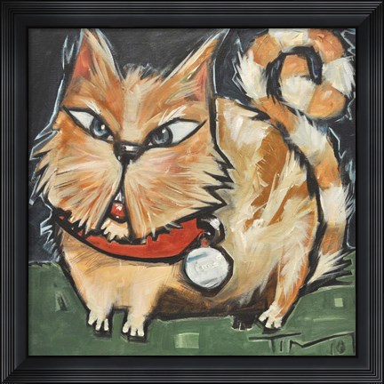Framed Square Cat Print