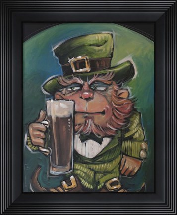 Framed Leprechaun Print