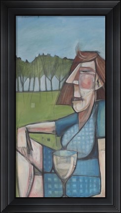 Framed Eleanor Rigby Avec Chardonnay Print