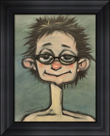 Framed Gwen Gets Glasses Print