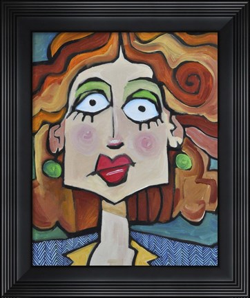 Framed Herringbone Print