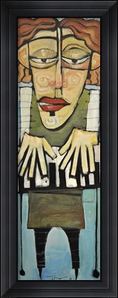 Framed Keyboard Player Print