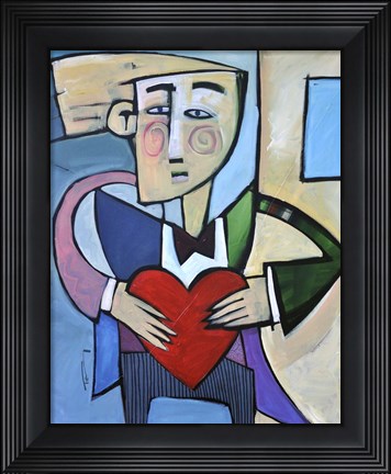 Framed Joseph Goes A Courtin Print