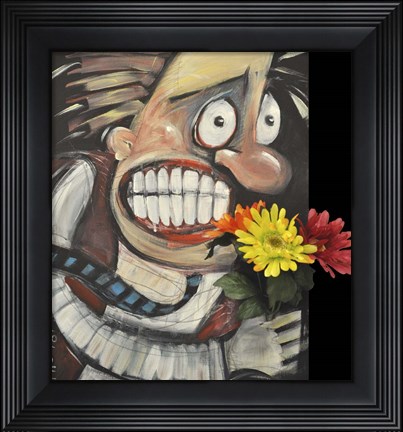 Framed Late For A Date Print