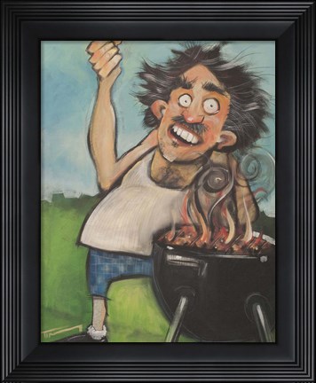 Framed Madman With Grill Print
