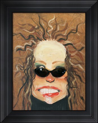 Framed Redhead In Sunglasses Print