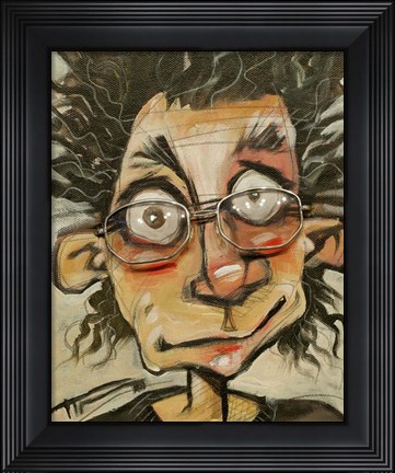 Framed Rough Day Glasses Print
