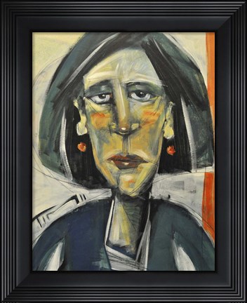 Framed Rough Day Woman Print