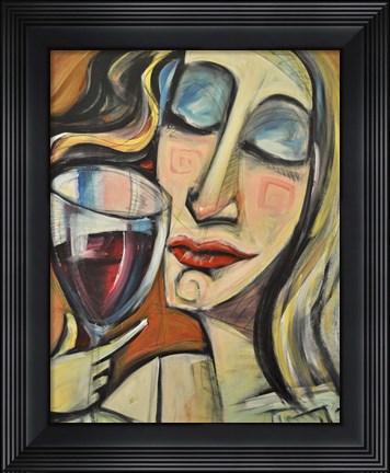 Framed Savoring The First Sip Print