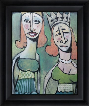 Framed Sisters Going To The Ball Print