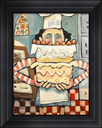 Framed French Baker Print
