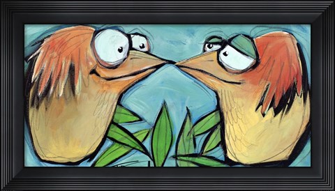 Framed Beak To Beak 2 Print