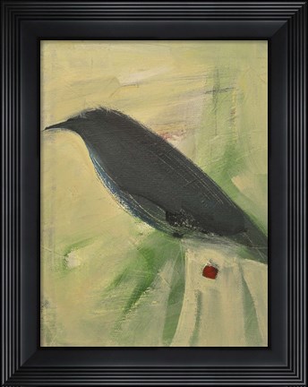Framed Bird And Berry 2 Print