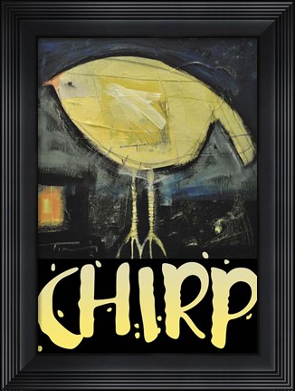 Framed Chirp Poster Print